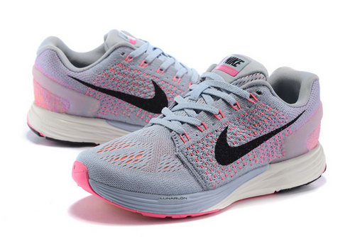 Womens Nike Lunarglide 7 Grey Peach Low Price